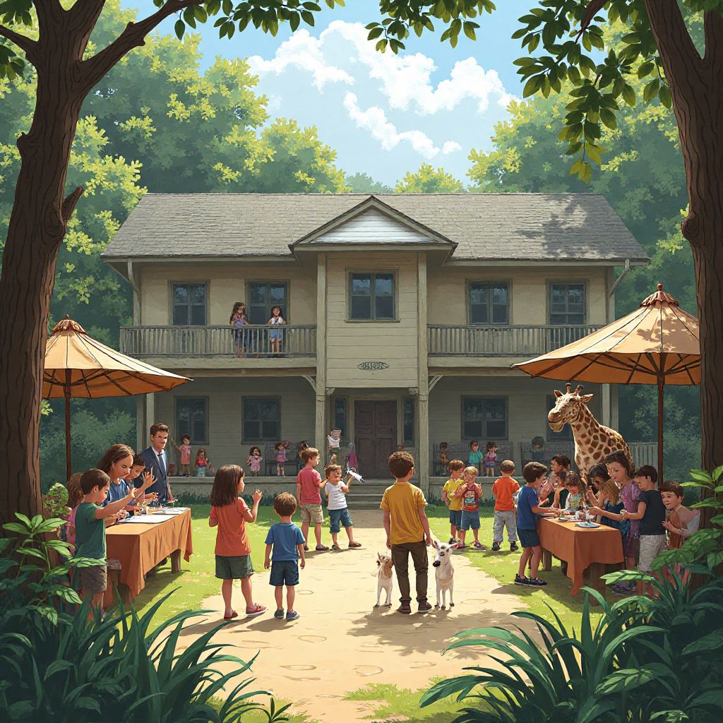 Jungle safari themed school celebration